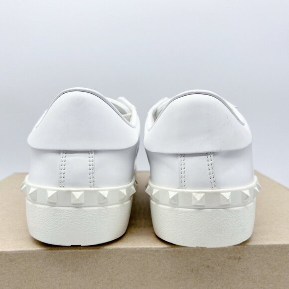 VALENTINO GARAVANI Rockstud Untitled Leopard Sneaker Men White Leather EU42 US 9 - Picture 7 of 15